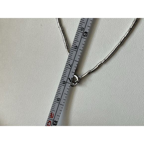 STERLING SILVER FRESHWATER PEARL NECKLACE 18" LIQUID SILVER 925 - Picture 9 of 10